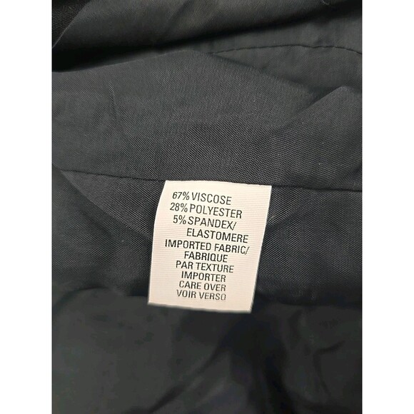 Anne Klein Black Tailored Blazer Womens Sz 10P Minimalist Classic Career Simple - Picture 7 of 9